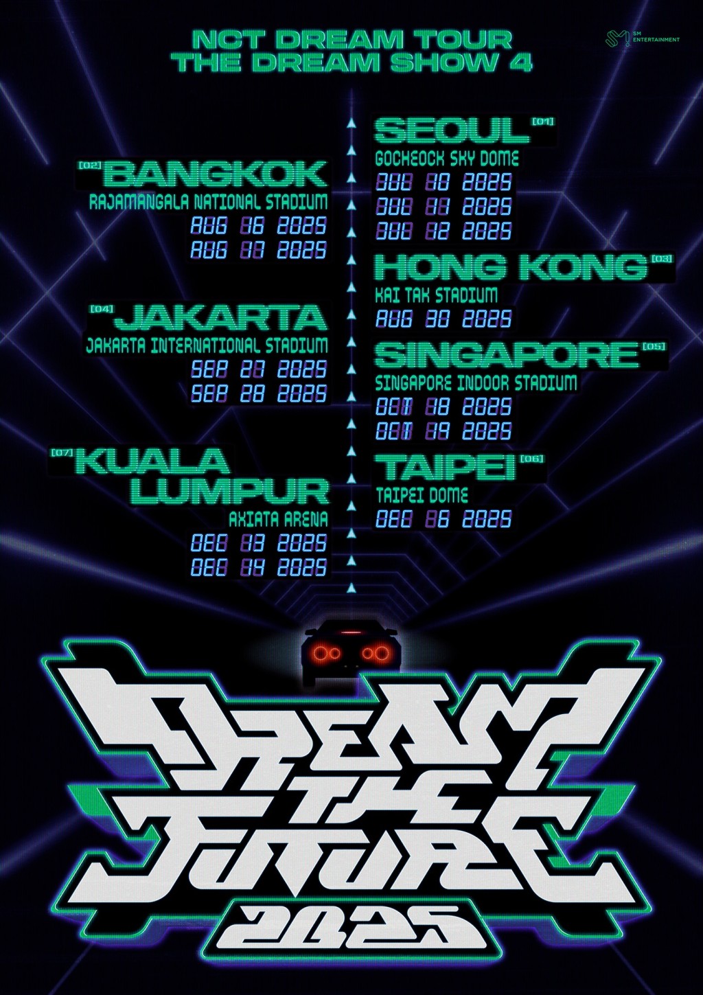 Stay Updated: Your Exciting Taipei Events Guide for Taipei Arena & Dome 1 NCT DREAM 全新世界巡演《THE DREAM SHOW 4 : DREAM THE FUTURE》