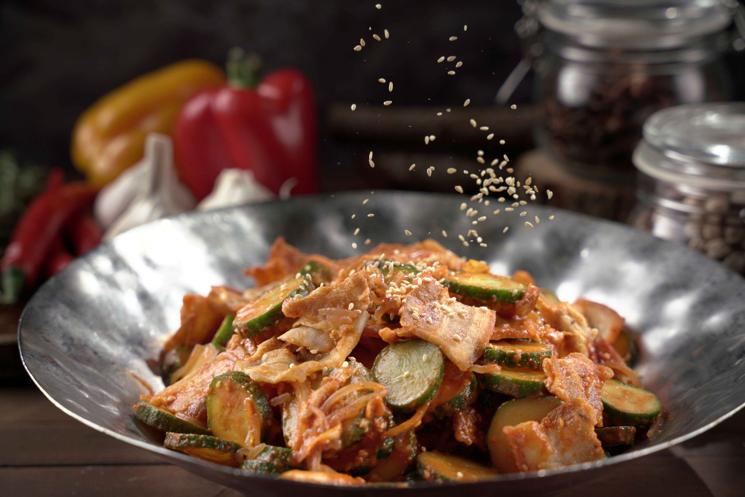 Korean-Style Pork Belly Salad