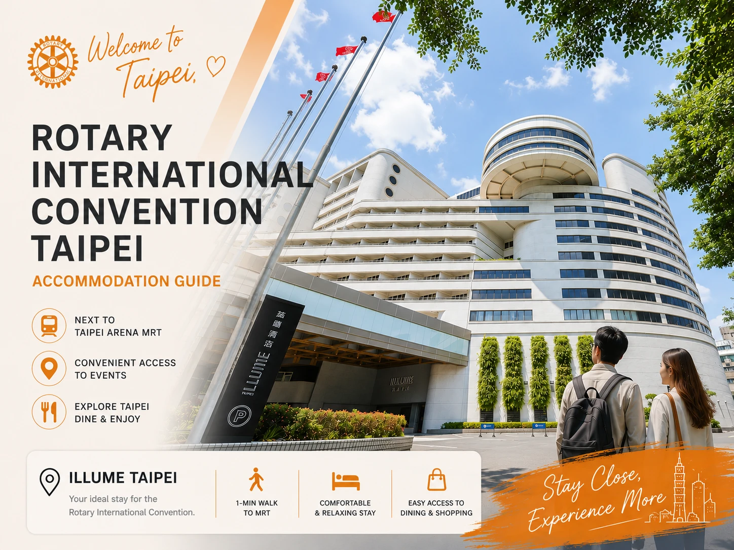 Rotary International Convention Taipei accommodation guide