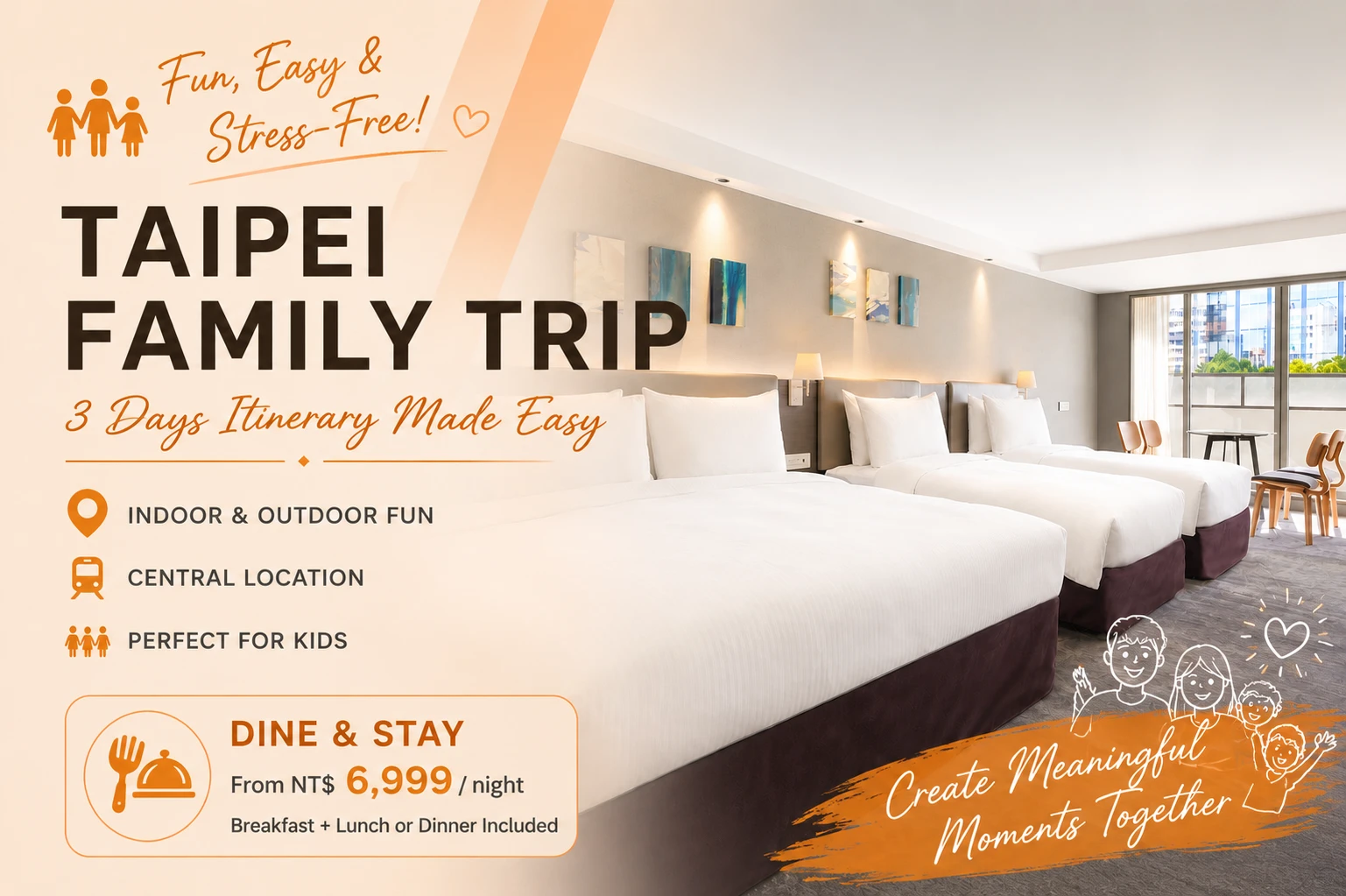 Taipei Family Itinerary: 3 Days 2 Nights with Kids (Easy & Stress-Free Guide)