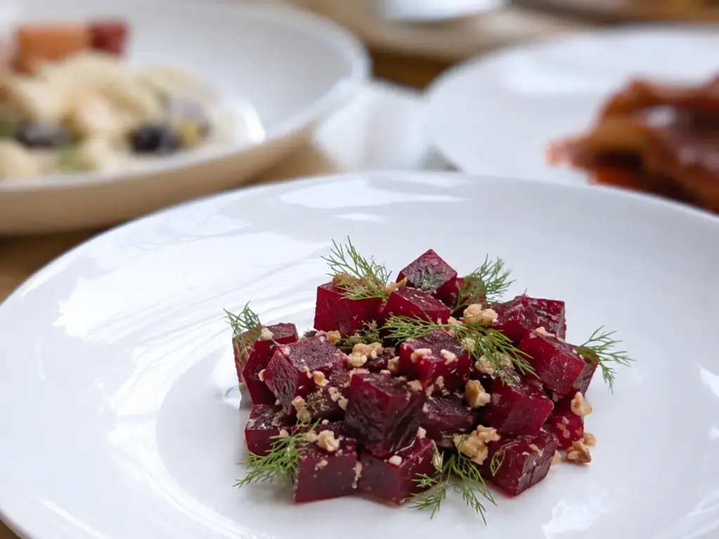 紅石榴甜菜根堅果沙拉Pomegranate Beet and Nut Salad